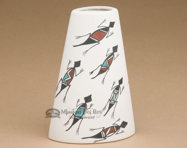 Native American Pueblo Pottery Vase - Lizards