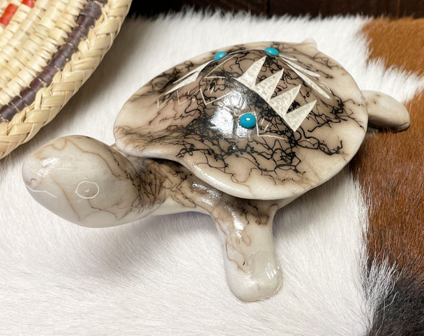 Navajo Pottery Turtle Jewelry Box