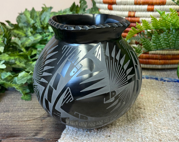 Black On Black Mata Ortiz Vase