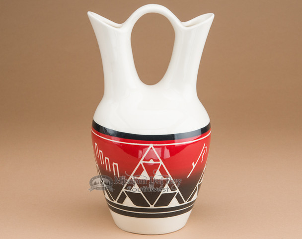 Lakota Glazed Wedding Vase 10" -Sioux (nap353)