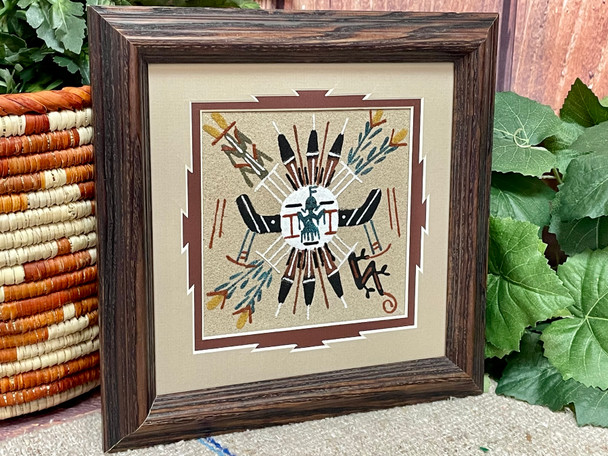 Authentic Navajo Sand Painting 10" (sp10)