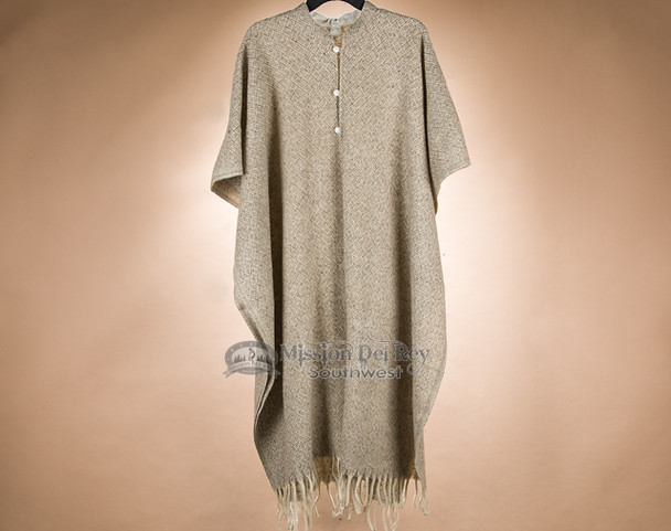 Southwestern Woven Wool Cape -Square Pattern (c18)