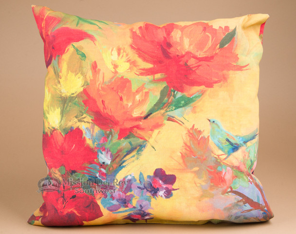 Indoor Outdoor Climaweave Pillow 18" -Flowers
