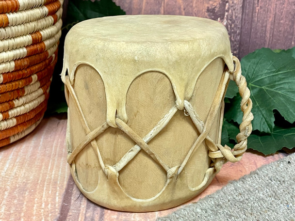 Trunk Log Drum w/ Rawhide