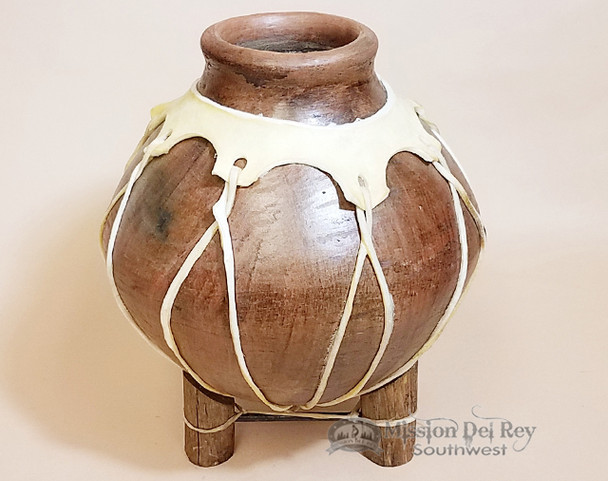 Southwest Native Tarahumara Indian Clay Vase 12"