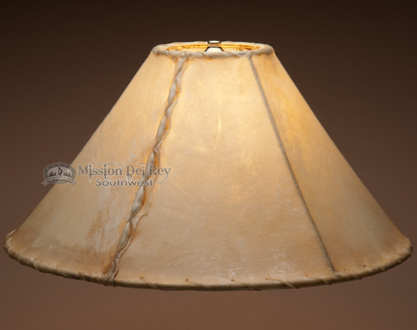 Rustic southwestern rawhide lamp shade. 18"