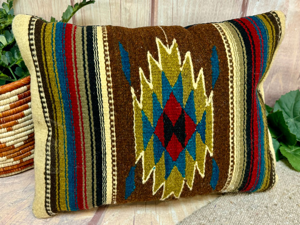 Woven Southwest Style Zapotec Indian Pillow