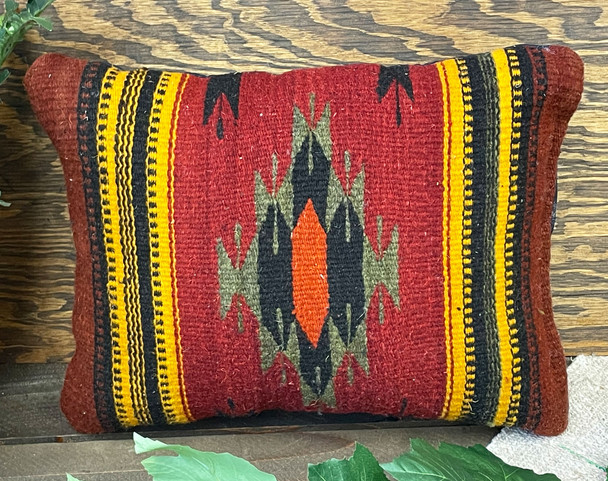 Zapotec Indian Woven Wool Pillow