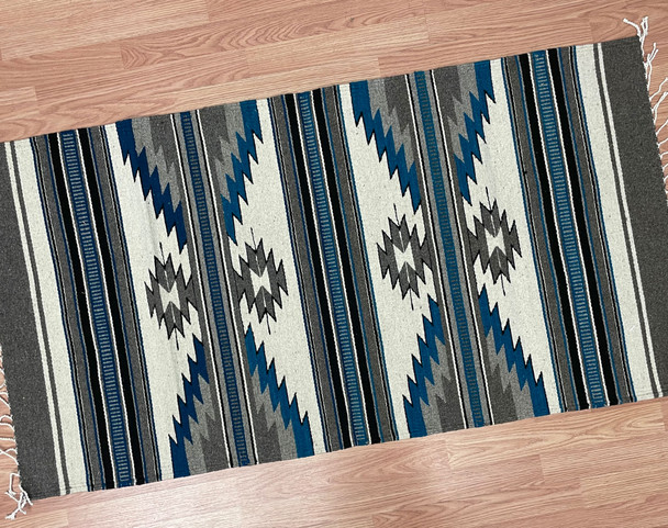 Zapotec Indian Southwestern Rug 30x60