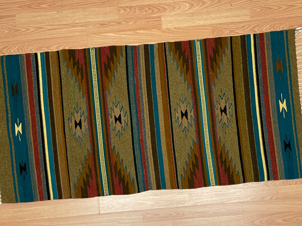 Handwoven Wool Zapotec Rug