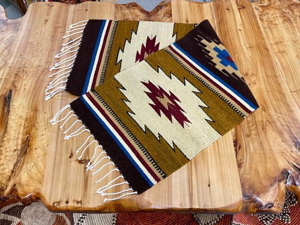 Hand Woven Wool Zapotec Table Runner