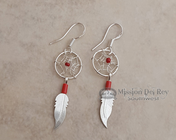 Sterling Silver Earrings -Dreamcatcher