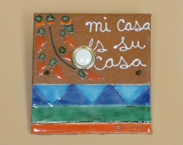 Hand Painted Saltillo Doorbell -Mi Casa