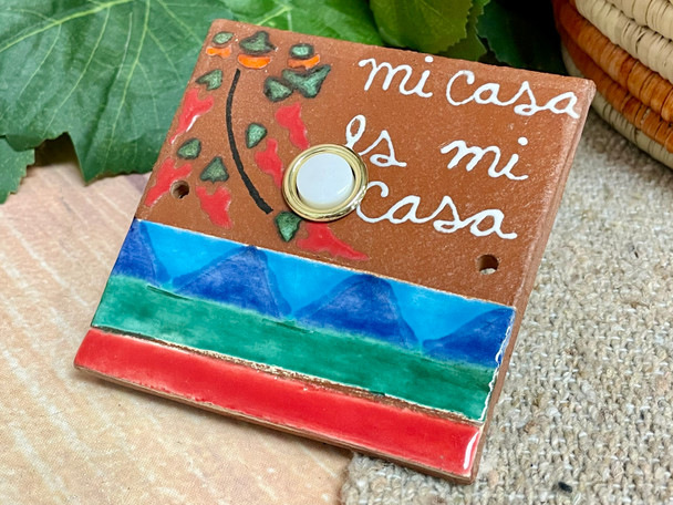Hand Painted Saltillo Doorbell