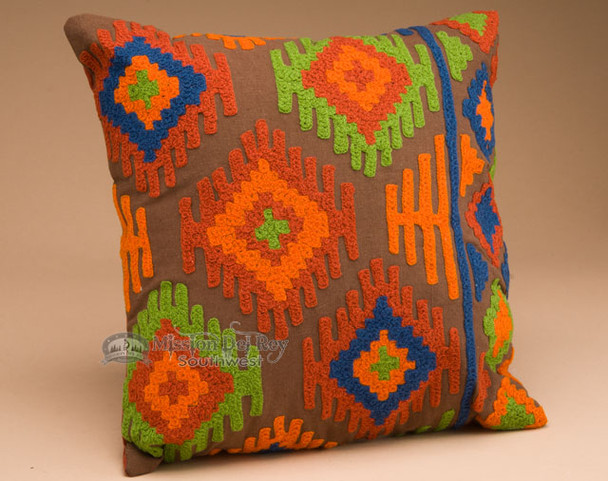 Keystone Lodge Embroidered Pillow