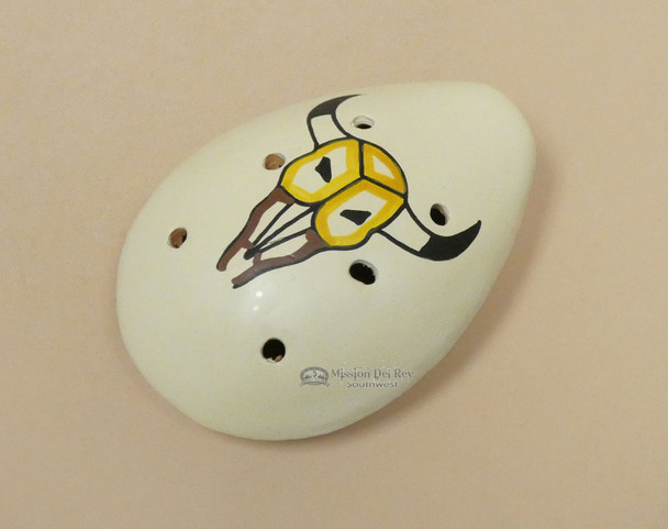 Hand Painted Andean Clay Ocarina