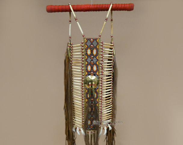 Native American warrior breast plate made by the Pueblo Indians.