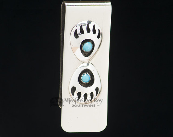 Southwestern Zuni Sterling Money Clip - Duo Paw