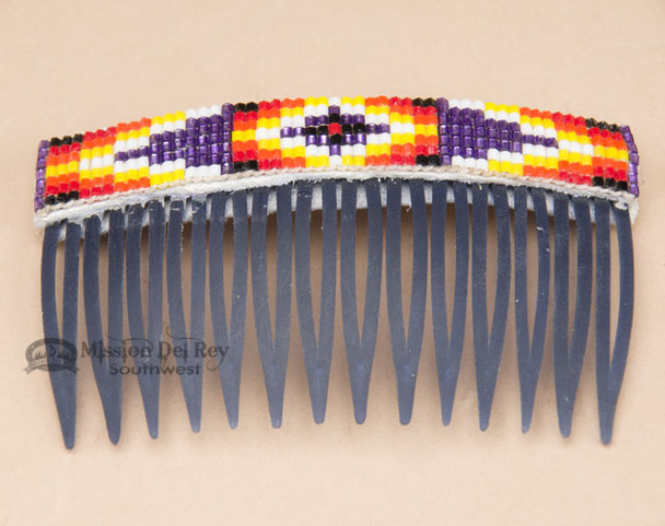 Navajo Beaded Hair Comb - Blue