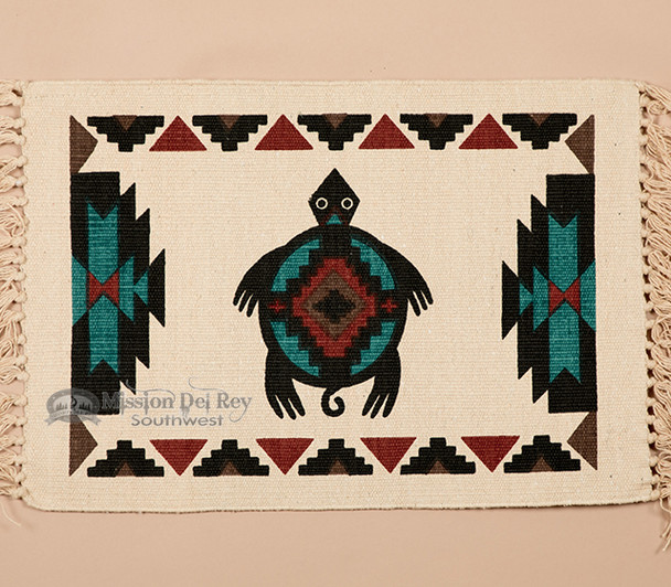 Southwestern Cotton Placemat 13x19 -Turtle