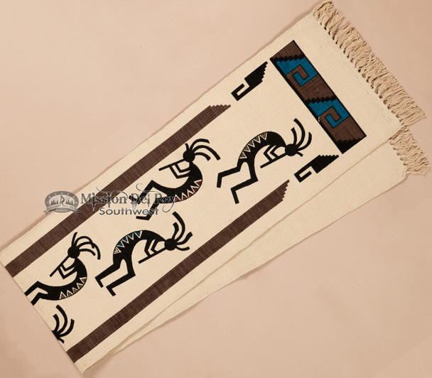 Textured Southwestern Table Runner 13x72 -Kokopelli