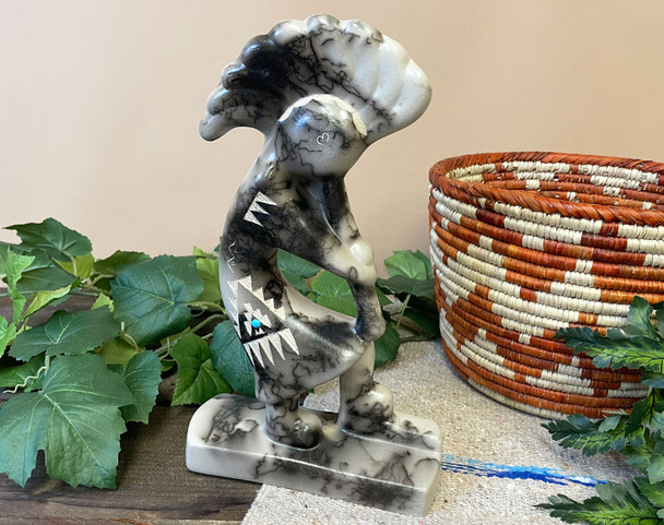 Horsehair Pottery Figure -Kokopelli