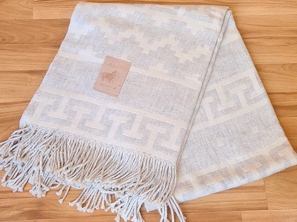 Fine Woven Alpaca Throw Blanket