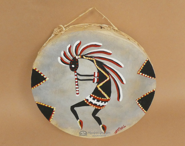 Hand Painted Drum -Kokopelli