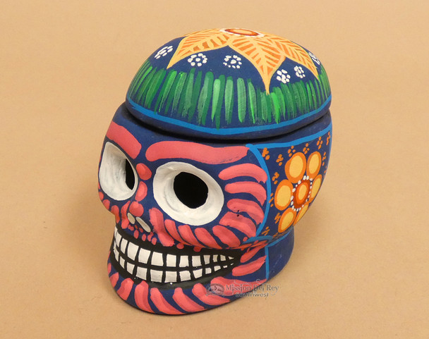 Closed View of Skull Jewelry Box