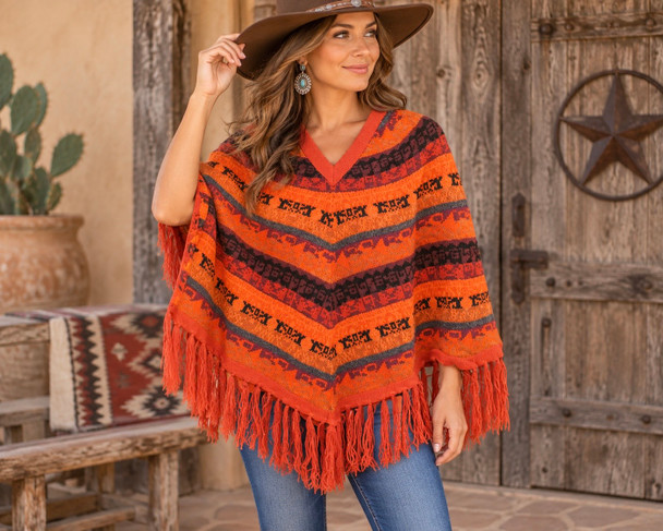 100% Alpaca Poncho