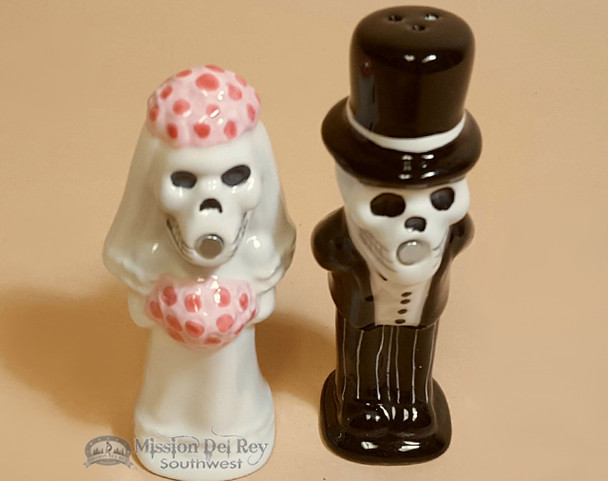 Southwestern Salt & Pepper Shakers - Bride and Groom