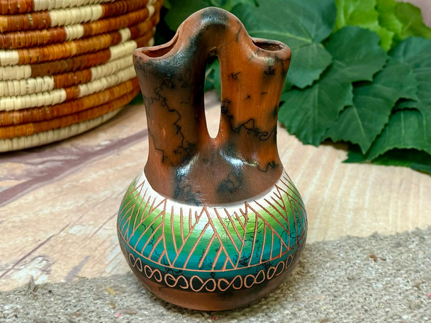 Navajo Color Band Wedding Vase