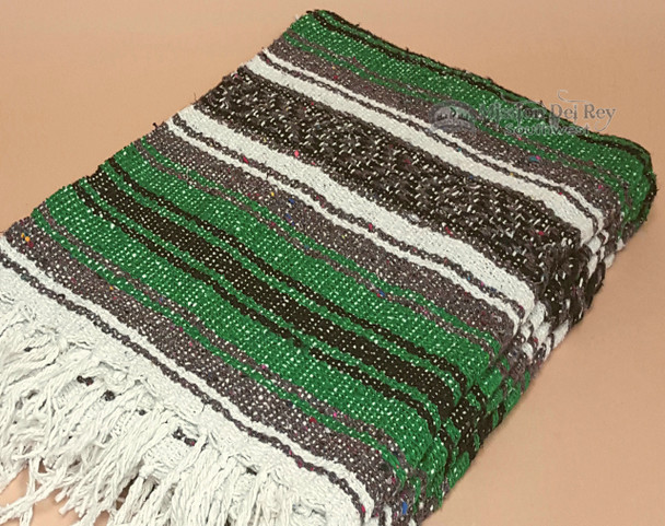 Traditional Woven Mexican Falsa Blanket