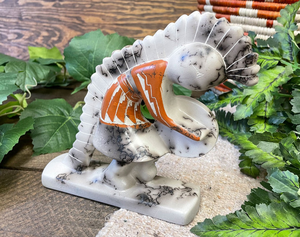 Painted Native American Kokopelli Drummer