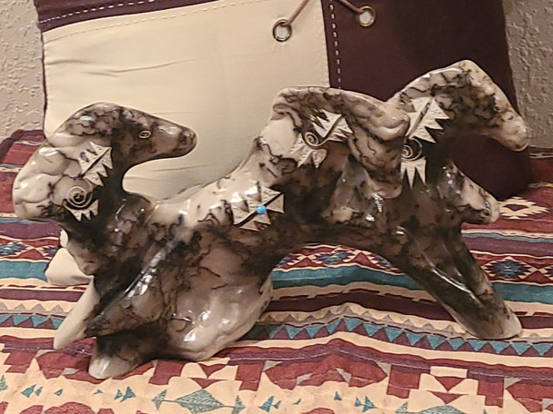 Horse Hair Navajo Pottery -Horse Herd