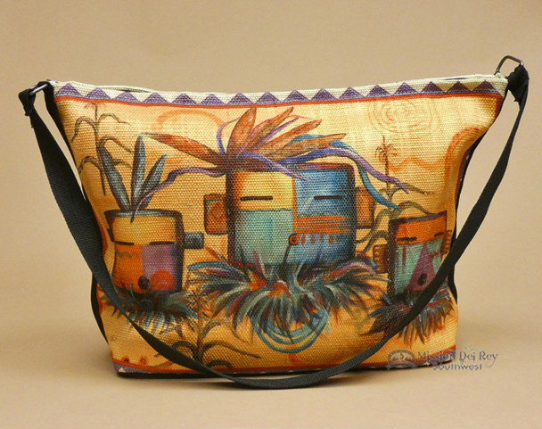 Southwestern Native Art Purse -Kachinas