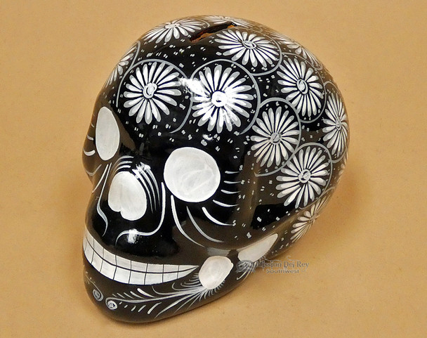 Hand Painted Day of the Dead Skull Bank