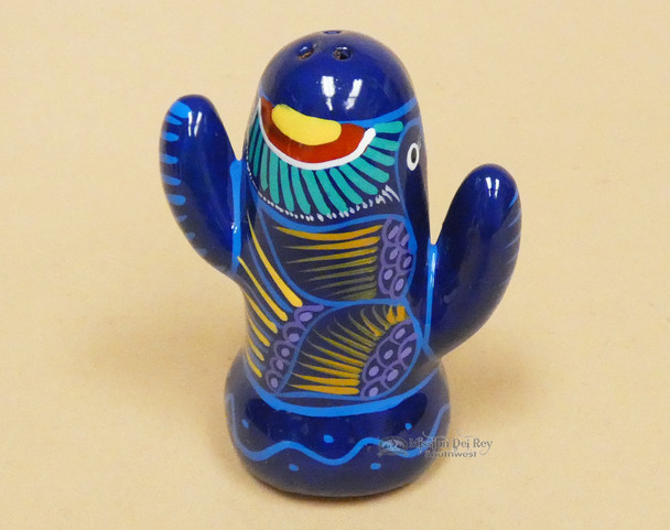 Ceramic Mexican Salt Shaker - Blue