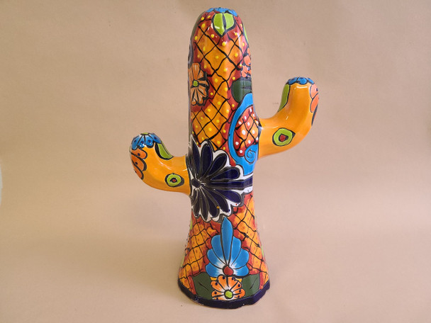 Mexican Hand Painted Talavera Cactus