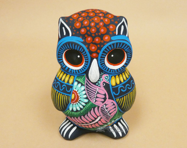 Southwestern Ceramic Owl 7"