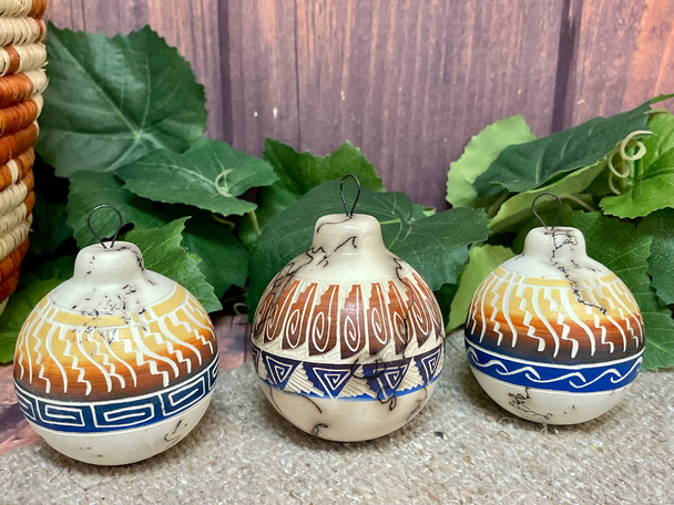 Navajo Horsehair Christmas Ornament Set