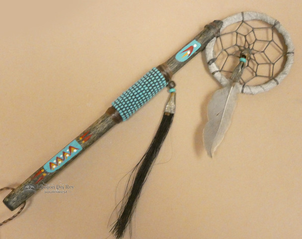 Native American Dreamcatcher Spirit Stick Turquoise