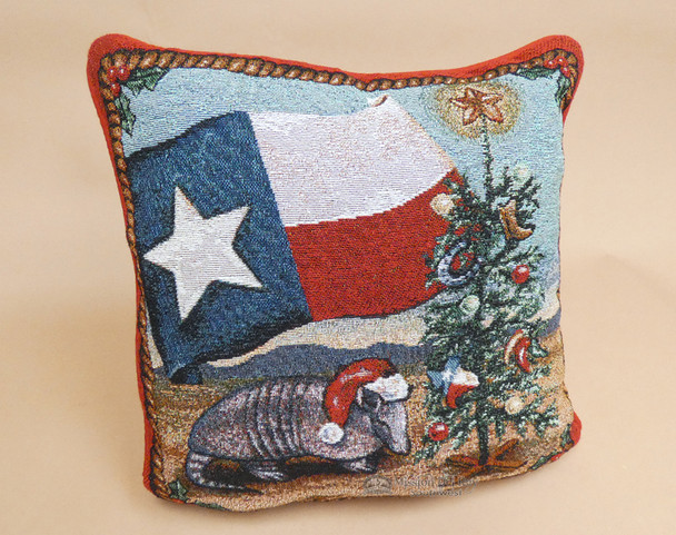 Texas Christmas Throw Pillow