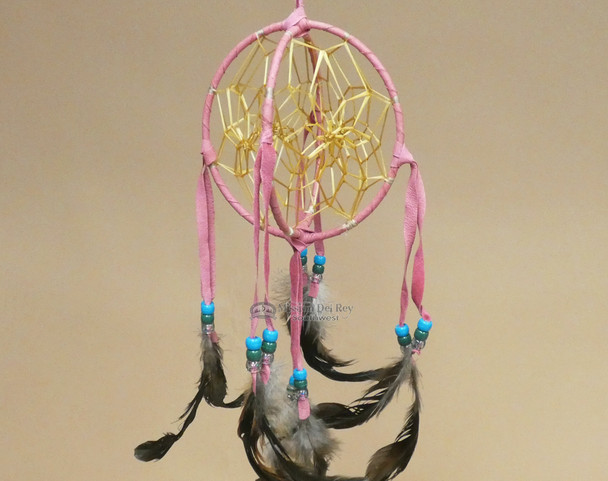 3D Native American Dreamcatcher - Pink