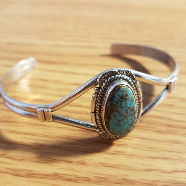 Navajo Turquoise & Sterling Silver Cuff