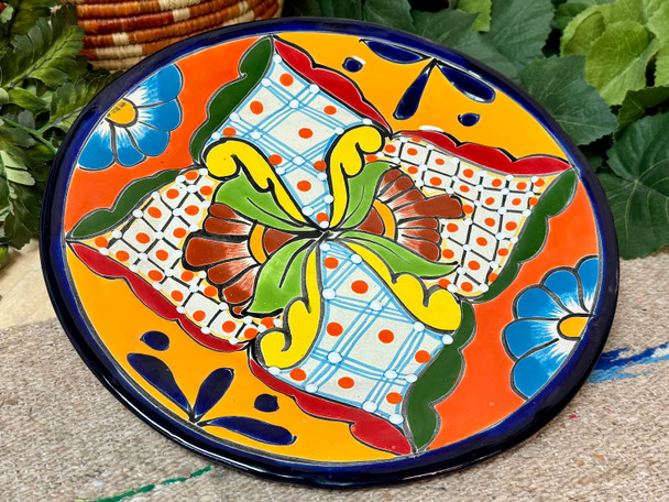 Hand Painted Talavera Pottery Plate