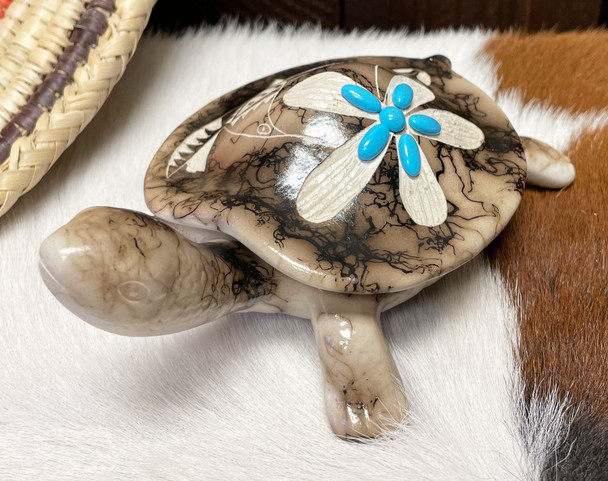 Navajo Horsehair Turtle Jewelry Box