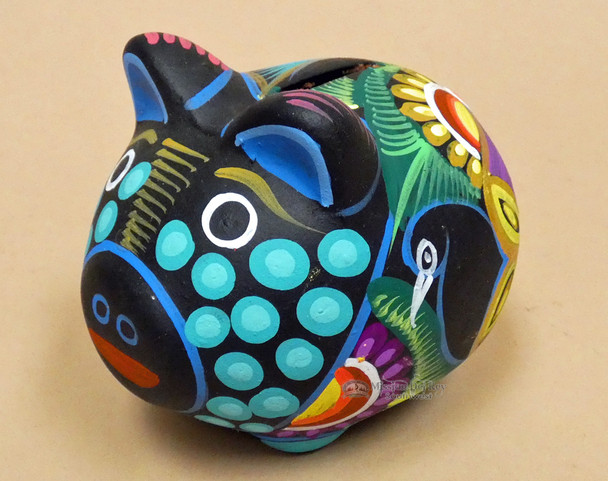 Hand Painted Mexican Clay pig