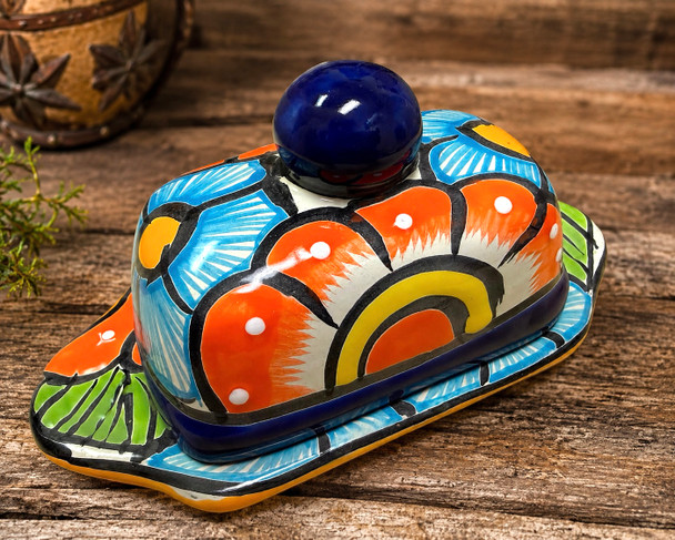 Talavera Butter Dish With Lid