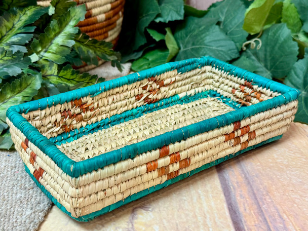 Western Handwoven Palm Basket